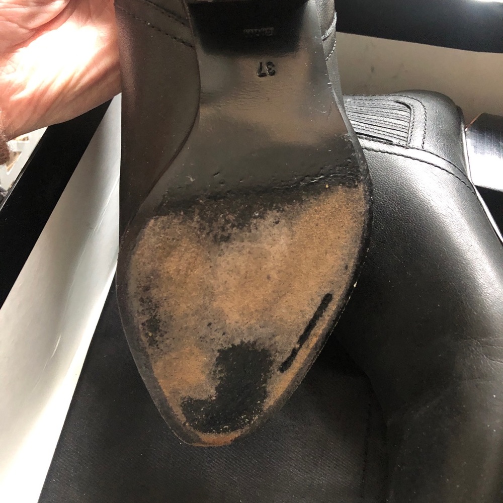 Alexander Wang Kori cut out boot black leather and chrome sz 37 Host Pick!! - Picture 3 of 8